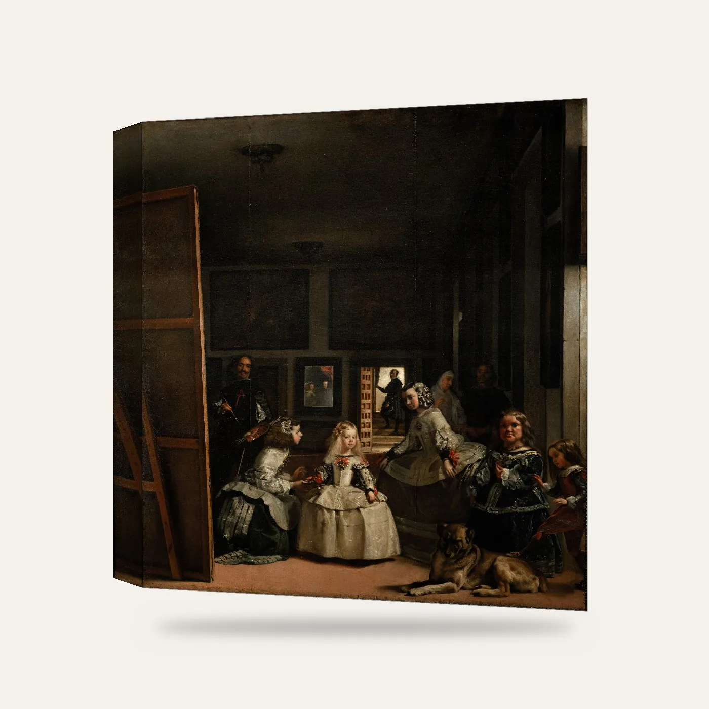 Velázquez Nedimeler (Las Meninas) Kanvas Tablo — 3 boyutlu görünüm