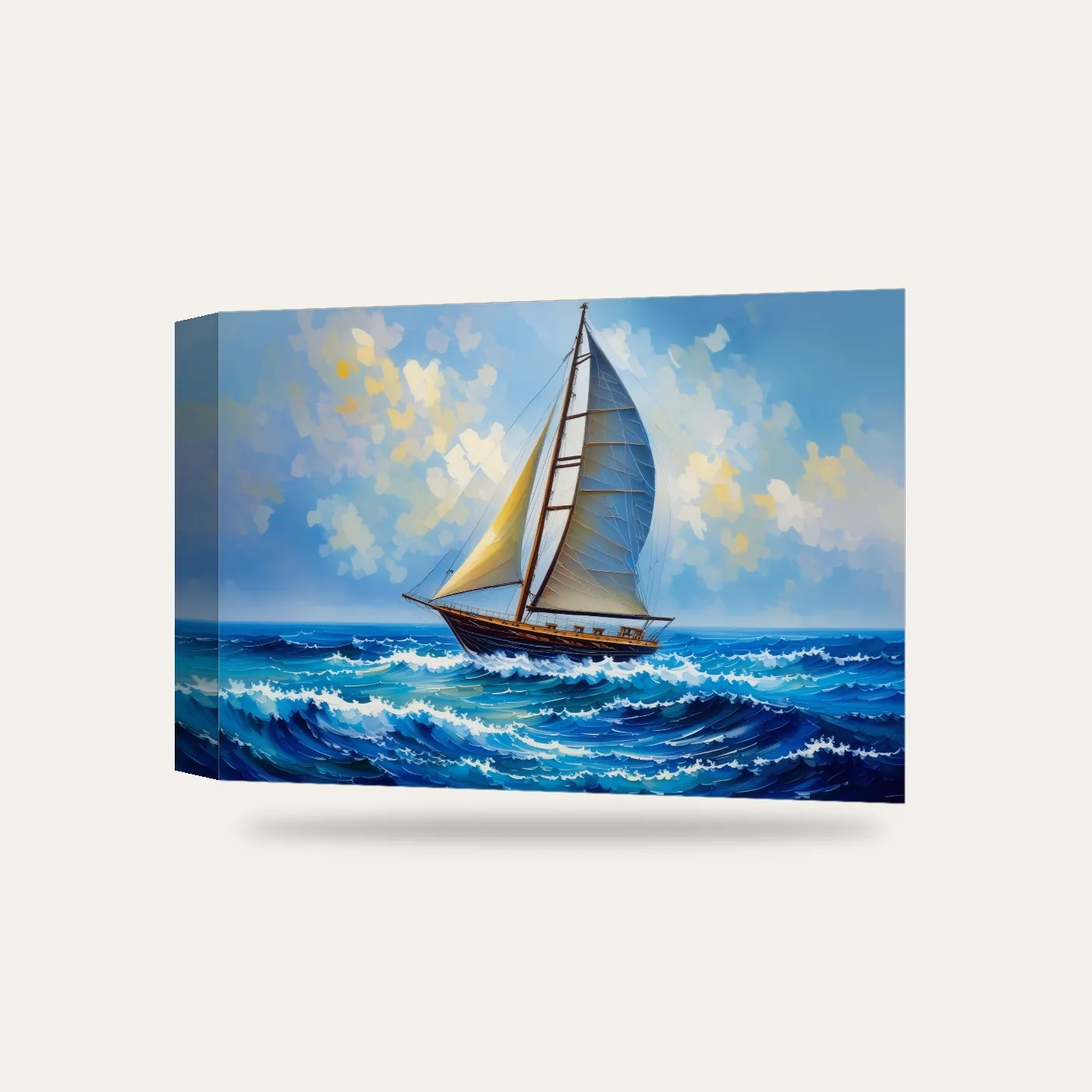 Yelken Kanvas Tablo — 3 boyutlu görünüm